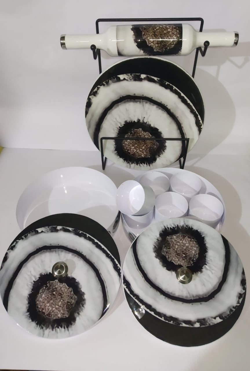 Black & White Ceramic Bowl Set